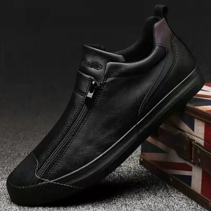 Herrsneakers med blixtlås och komfort – Noah