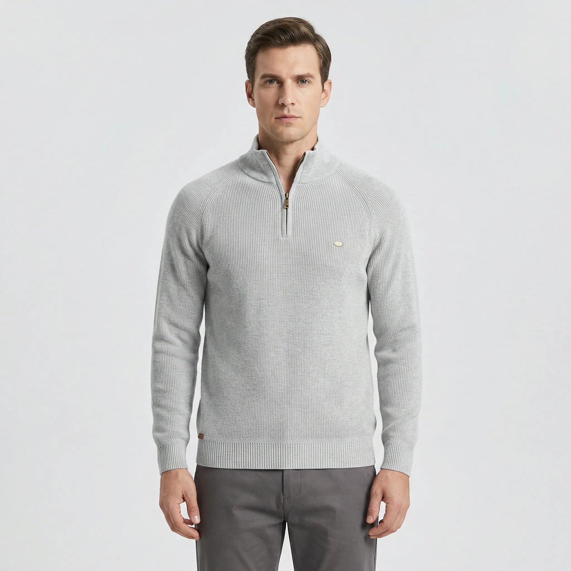 Herrenpullover Mit Halbem Reißverschluss - Mateo