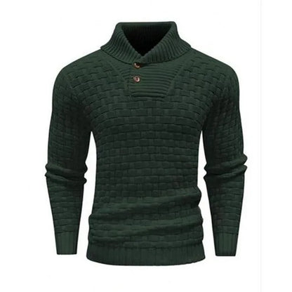 Herrenpullover Mit Schalkragen Und Strickmuster - Lenny
