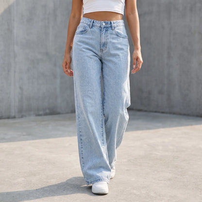 High Waisted Wide Leg Jeans -  Ethel