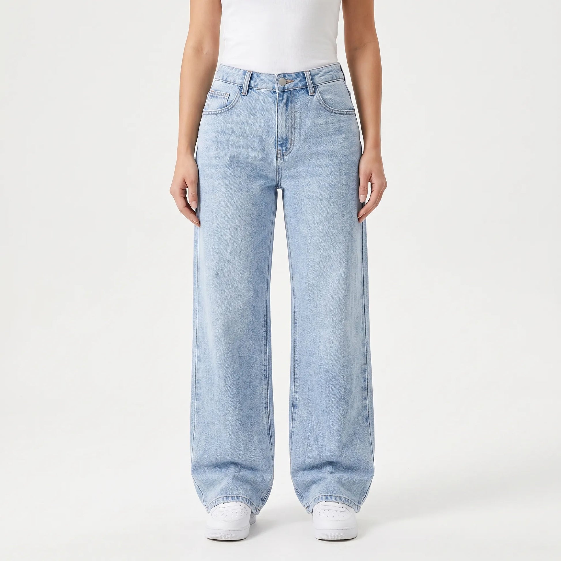 High Waisted Wide Leg Jeans -  Ethel