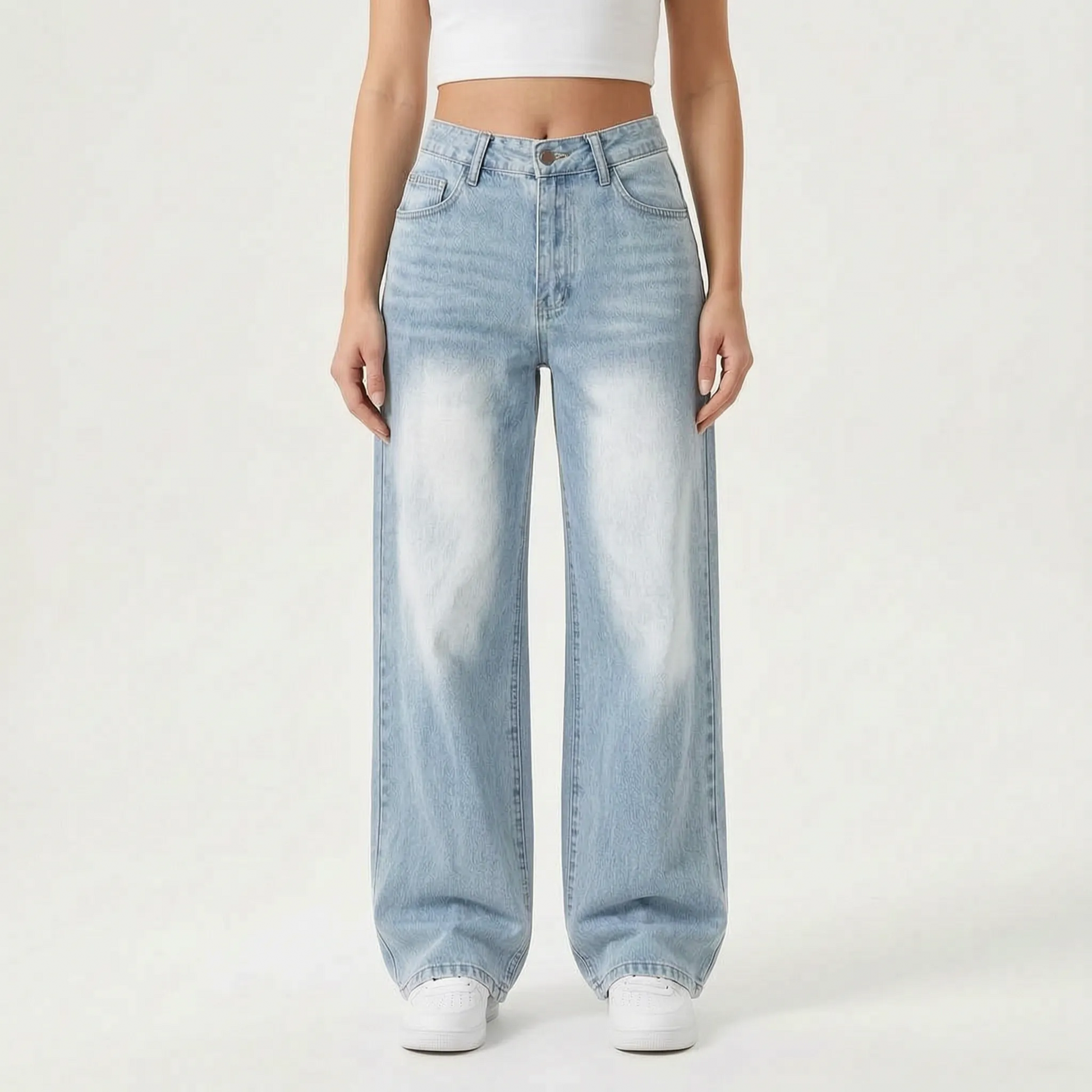 High Waisted Wide Leg Jeans -  Ethel