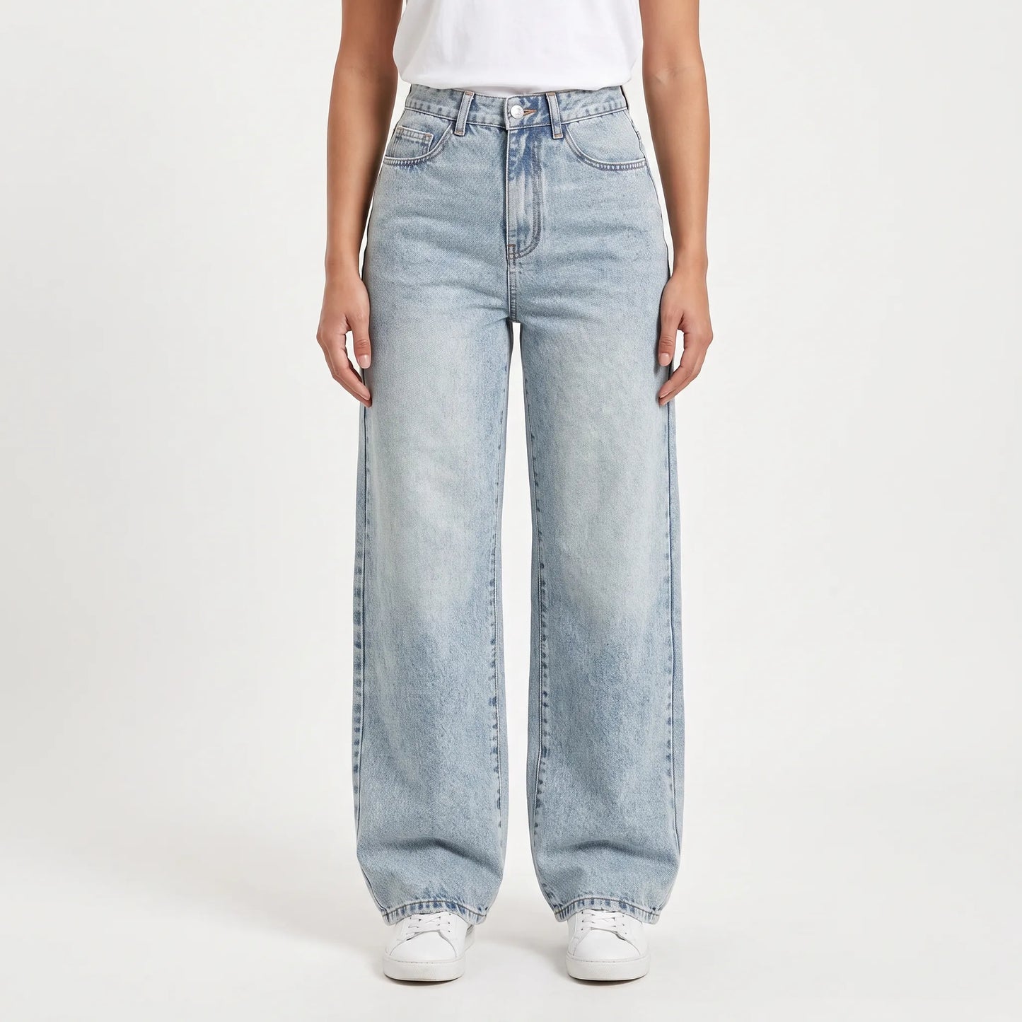 High Waisted Wide Leg Jeans -  May