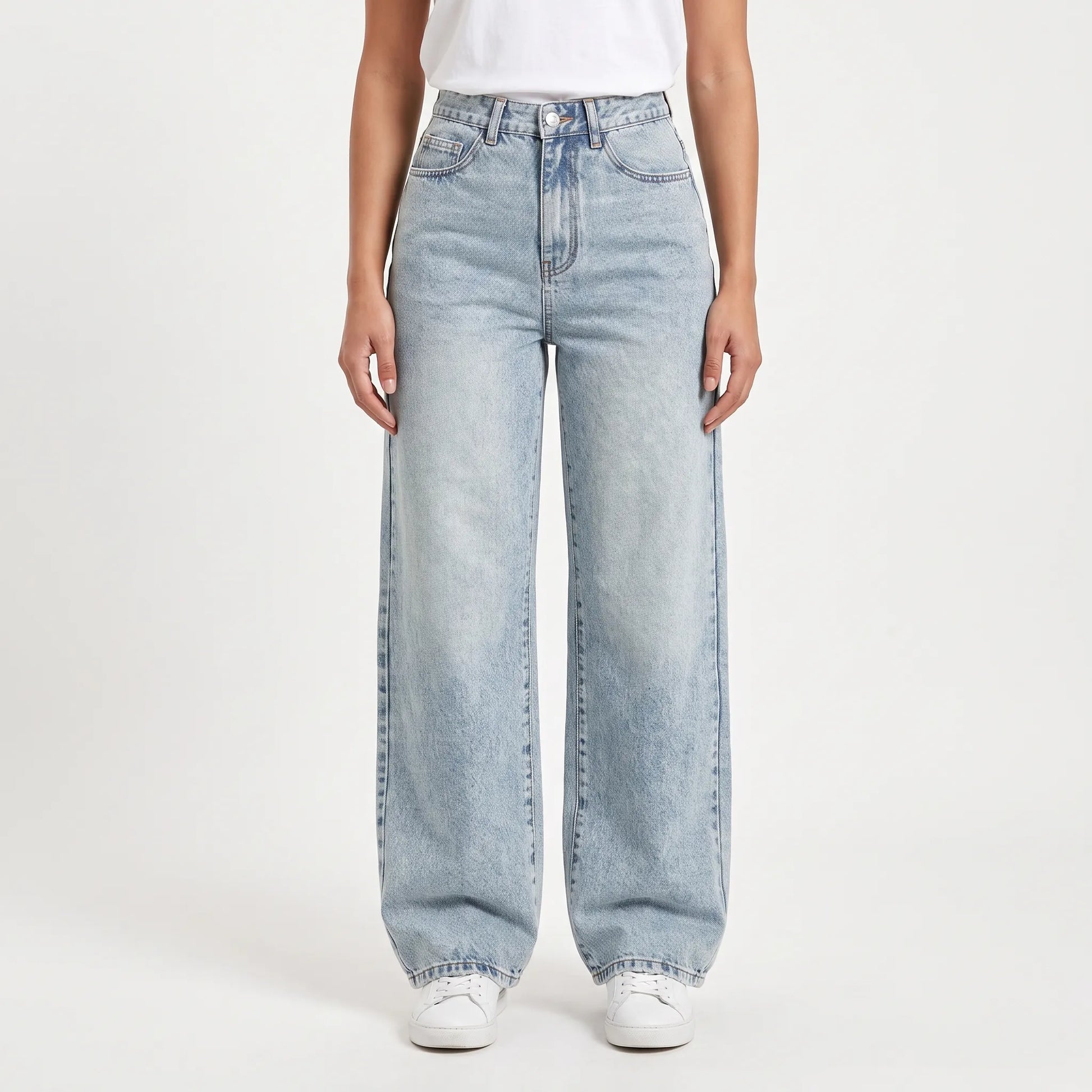 High Waisted Wide Leg Jeans -  May