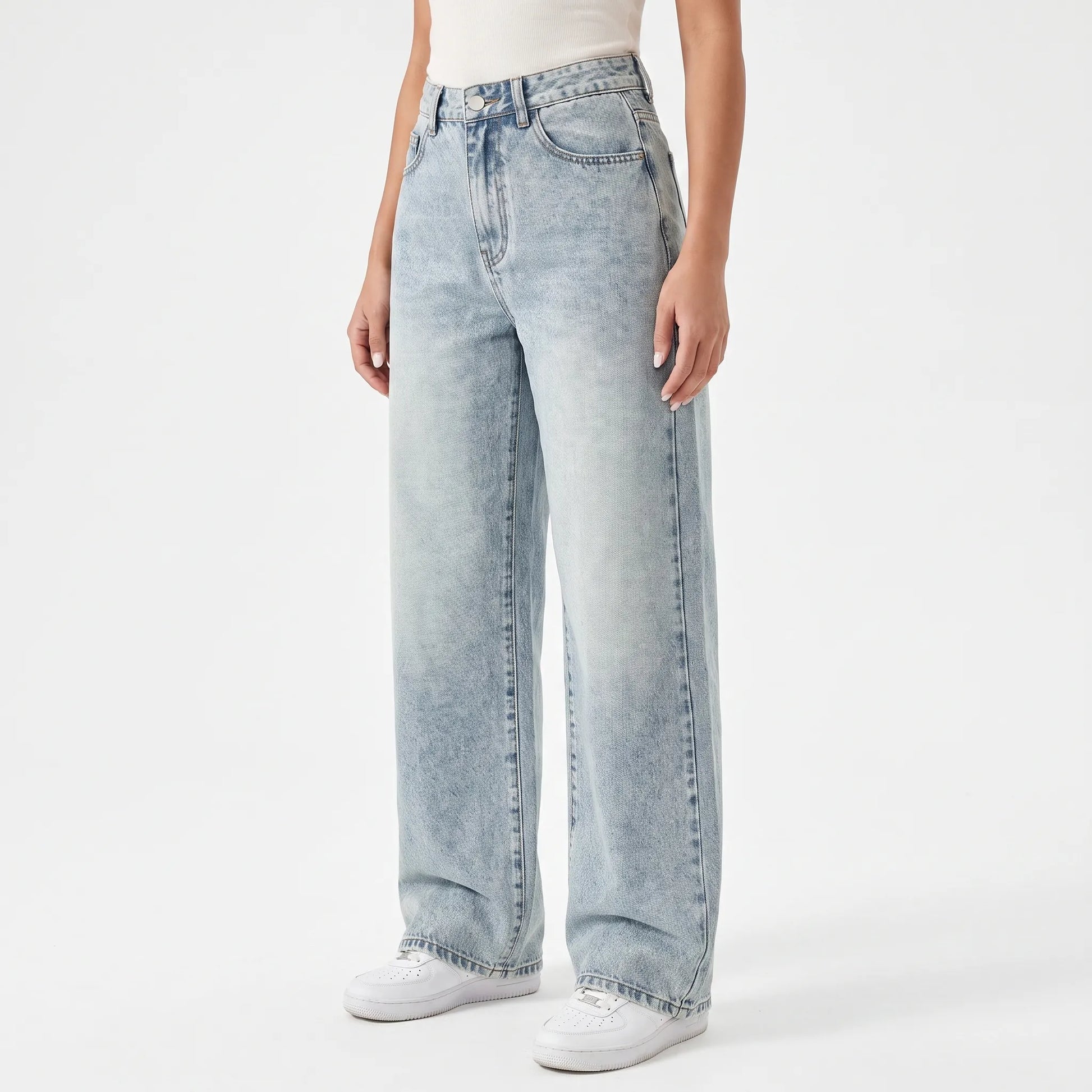 High Waisted Wide Leg Jeans -  May