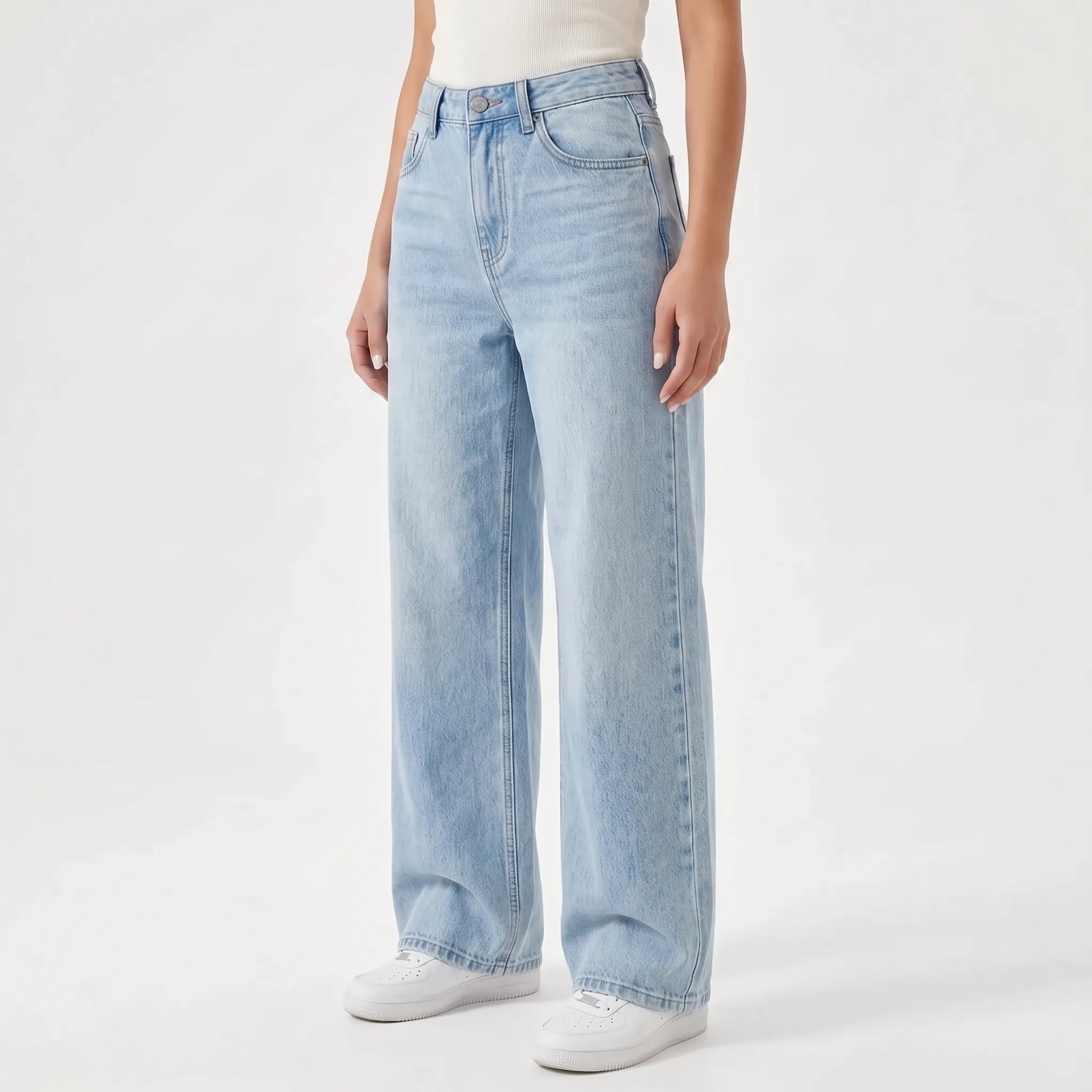 High Waisted Wide Leg Jeans -  May