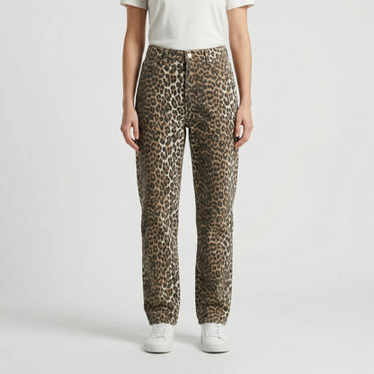 Hochgeschnittene Jeans Mit Leopardenmuster - Candice