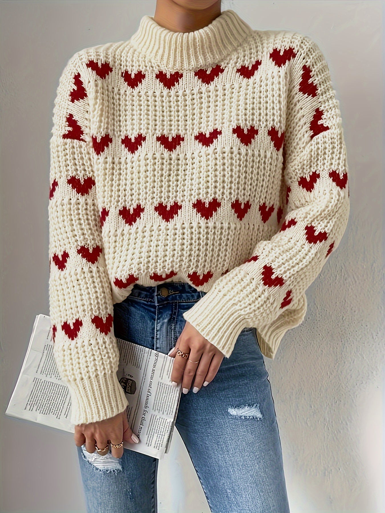 Hochkragen Pullover - Irene