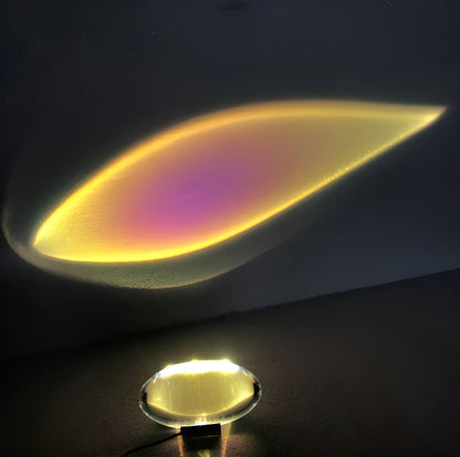 Prismatisk projektionslampa med LED – Lunara