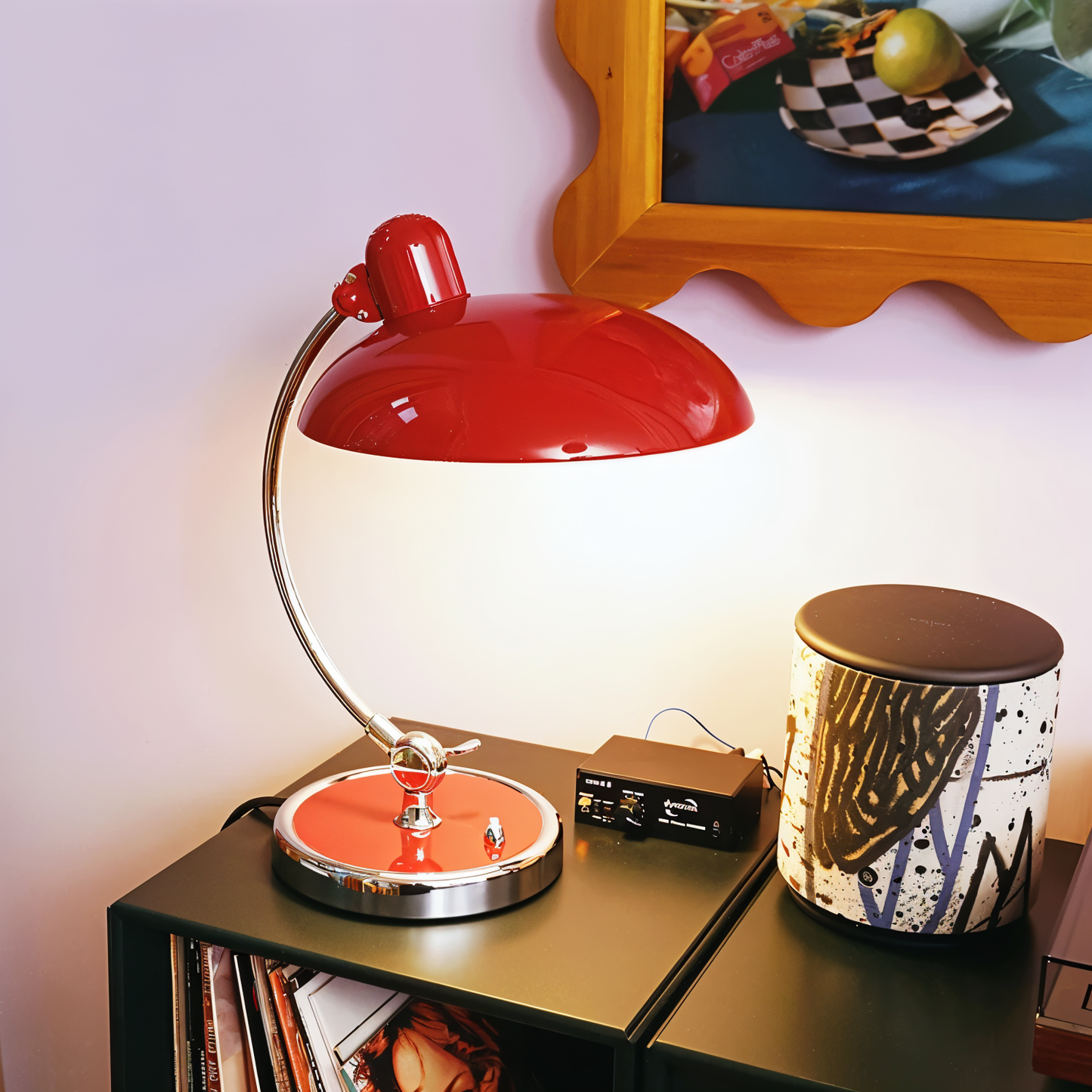 Justerbar vintage skrivbordslampa i järn – Virella