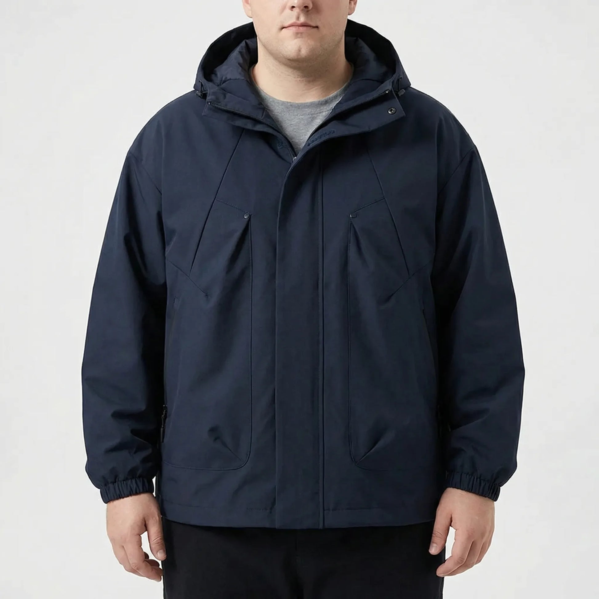 Hooded Oversized Windbreaker Jacket - Adrian