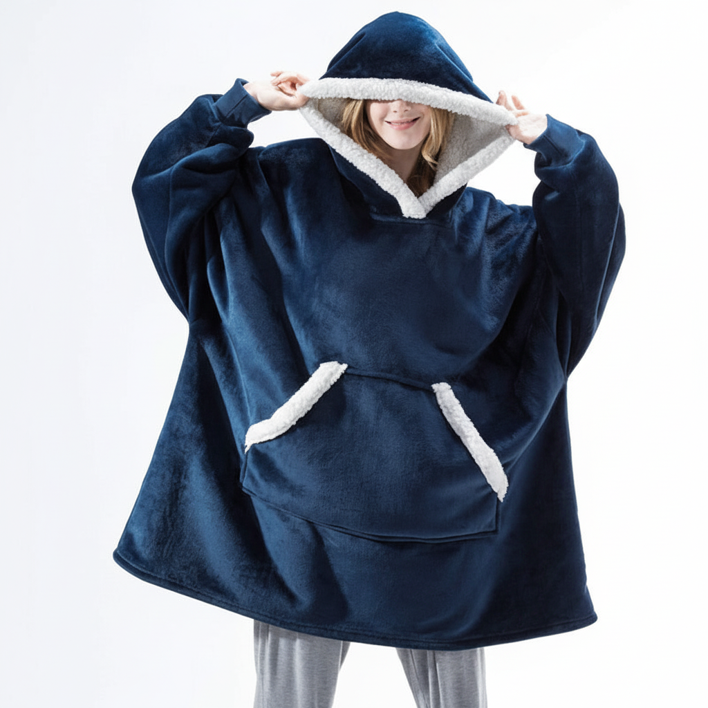 Hoodie Und Decke Kombiniert - SnuggleBlanket