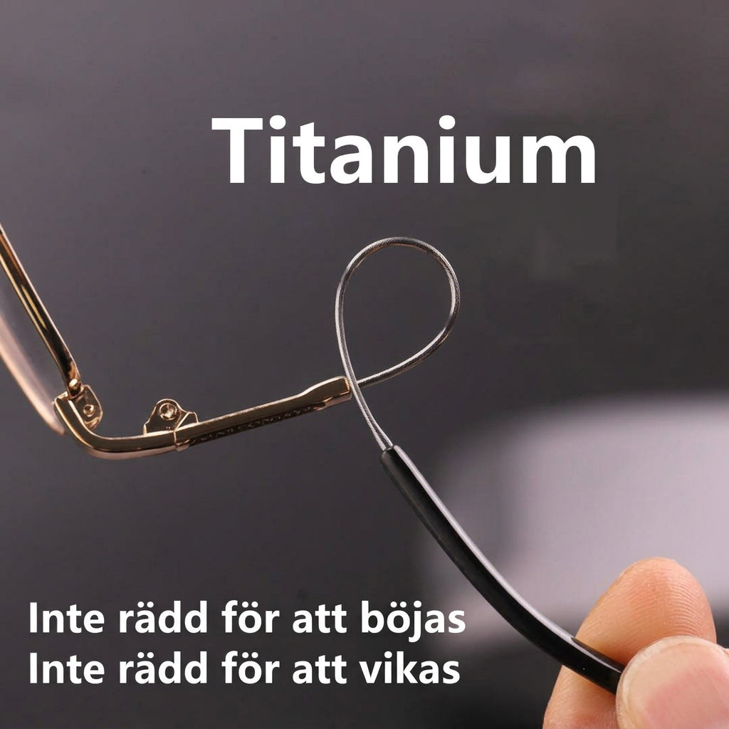 Hand som böjer ett tunt skalmsegment i en ögla för att visa att bågen är flexibel 7