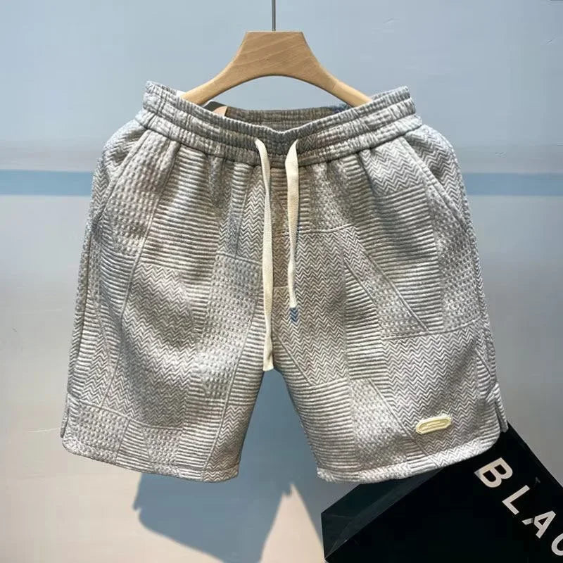 Fiskbensmönster herrshorts med Ice-Silk-teknik – Milo