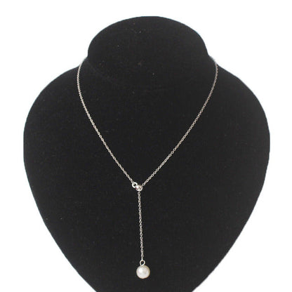 Koreanische Mode Imitation Perlenkette, Damen Choker, silber, elegant, Party-Schmuck.