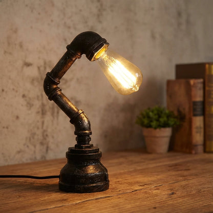 Industrial Inspired Tabletop Lamp -  Streamori