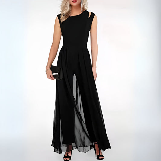 Elegant linnejumpsuit för damer – Sofia i höststil