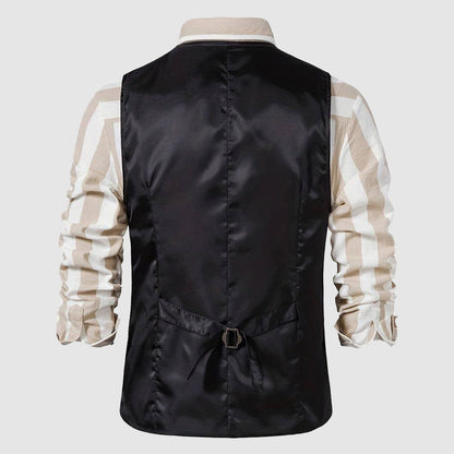 Vintage herrväst med rutmönster – Henri