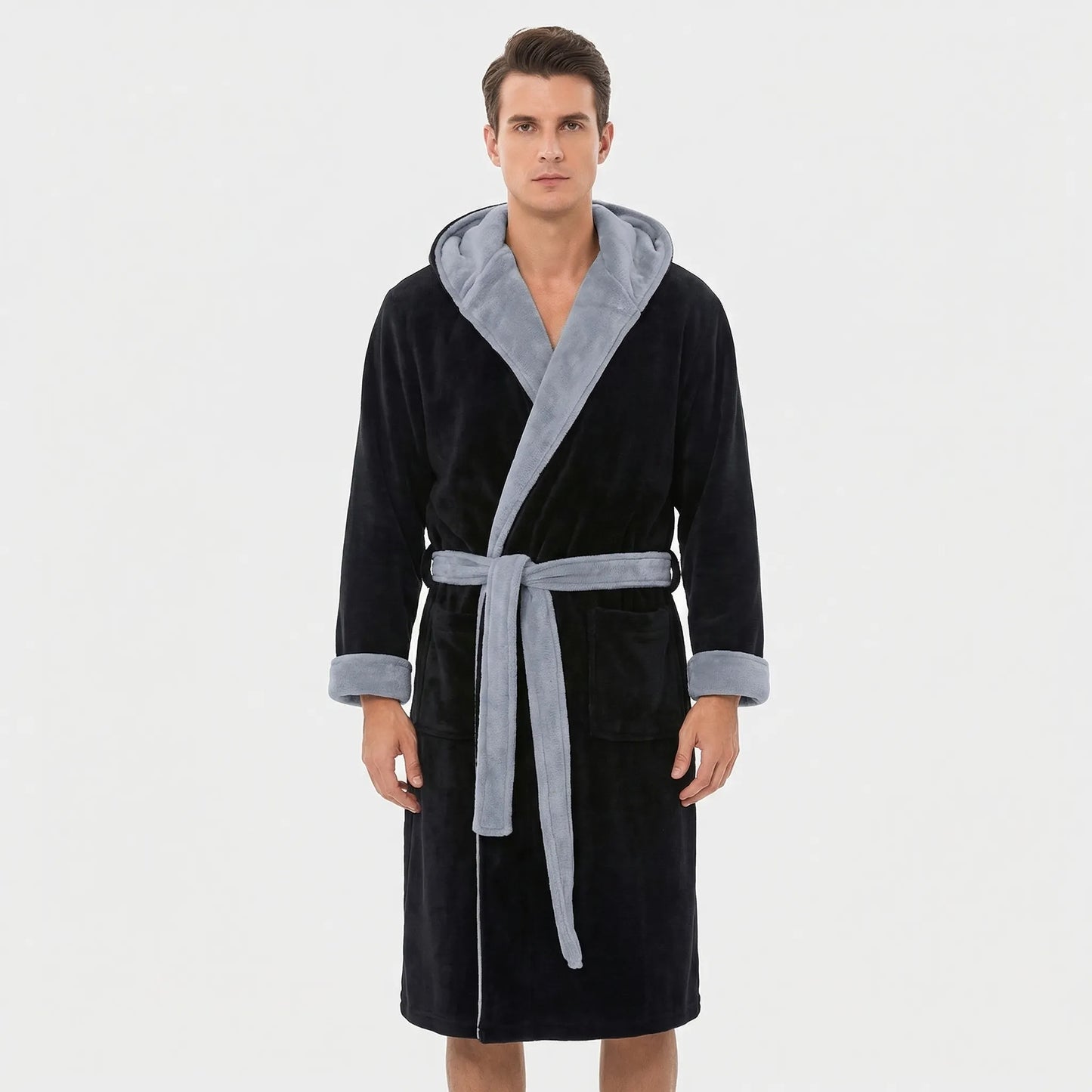 Kimono-Style Belted Bath Robe - Mario