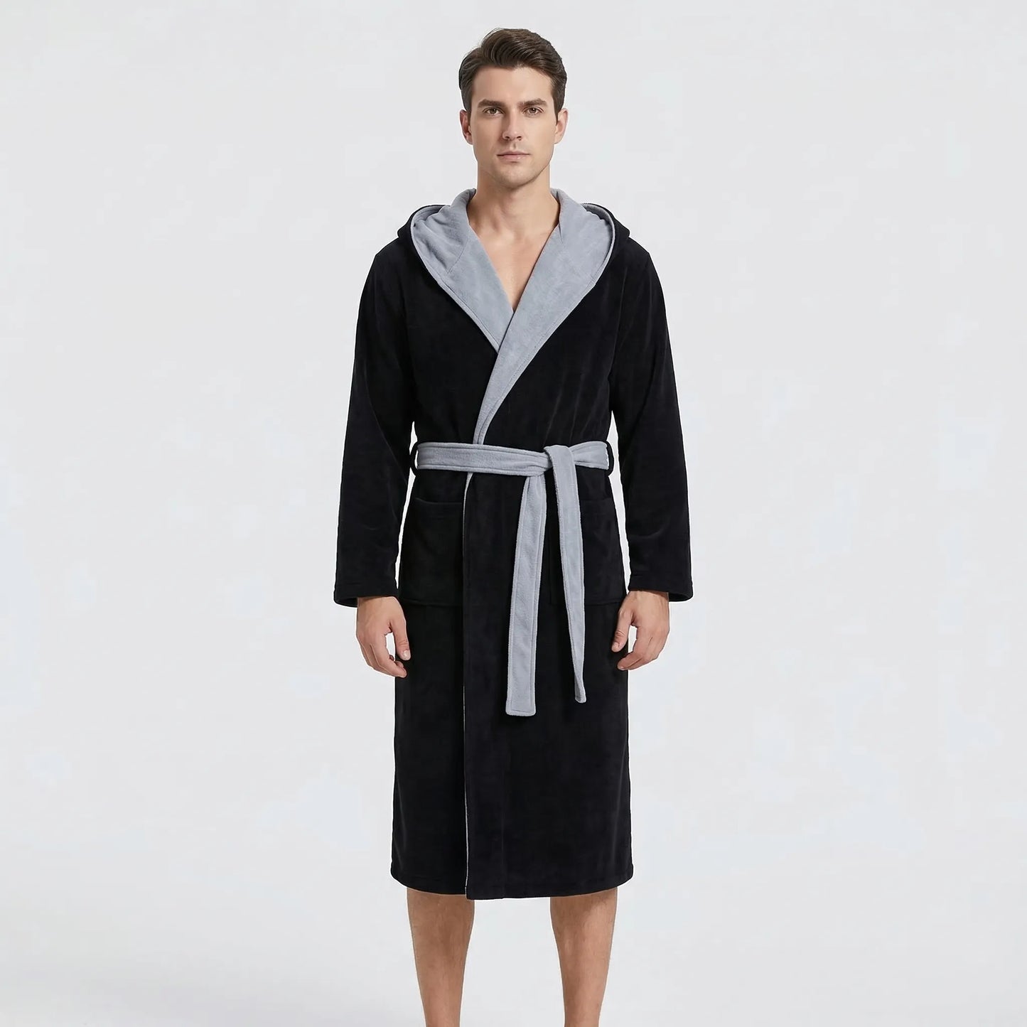 Kimono-Style Belted Bath Robe - Mario