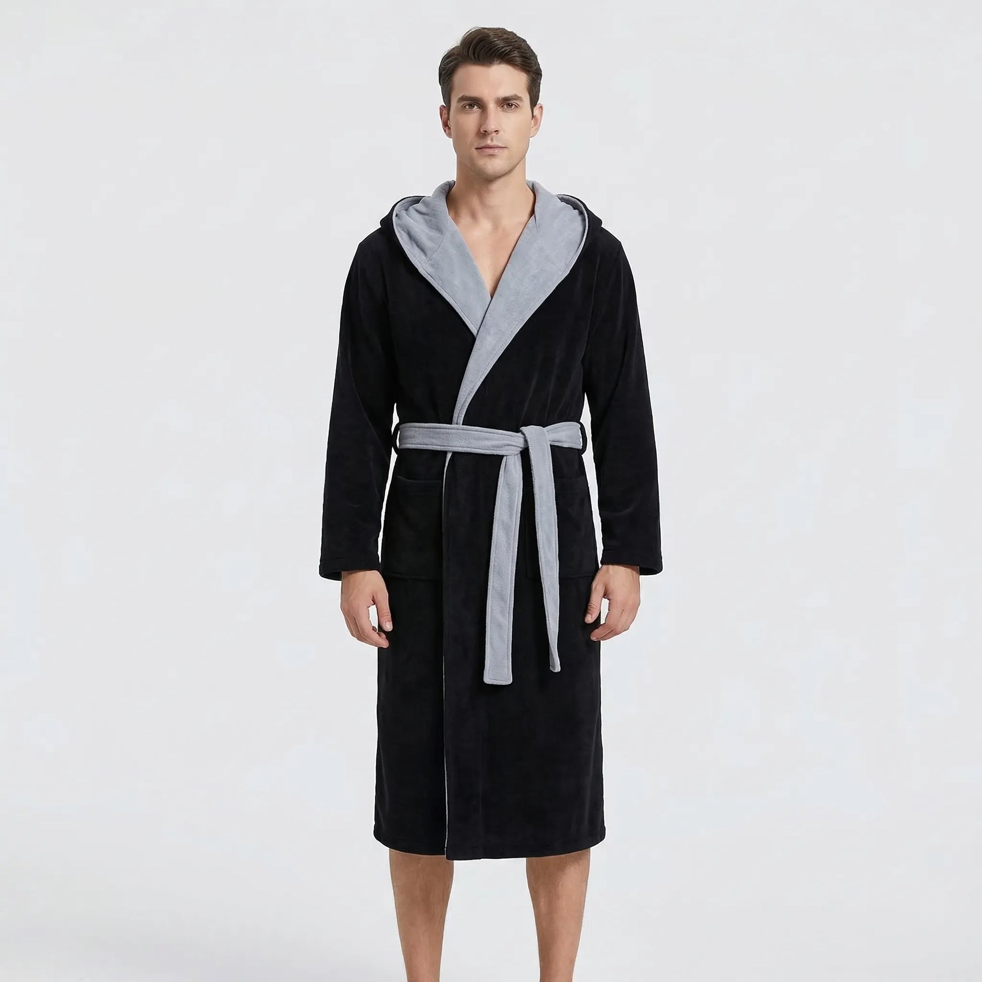Kimono-Style Belted Bath Robe - Mario