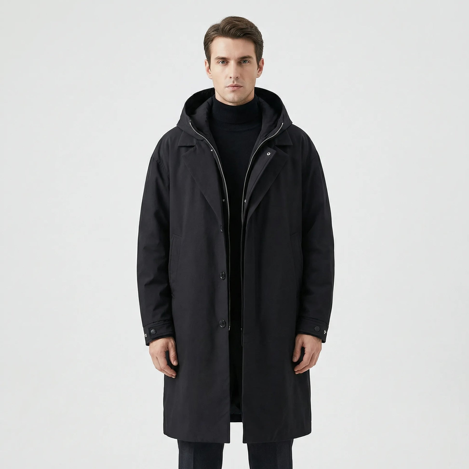 Klassischer Parka-Trenchcoat Für Herren - Armando
