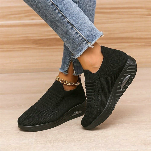 Ergonomiska mesh-sneakers med luftdämpning för damer – Alina