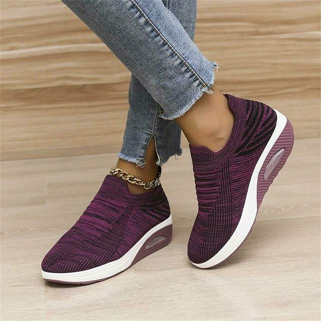 Ergonomiska mesh-sneakers med luftdämpning för damer – Alina