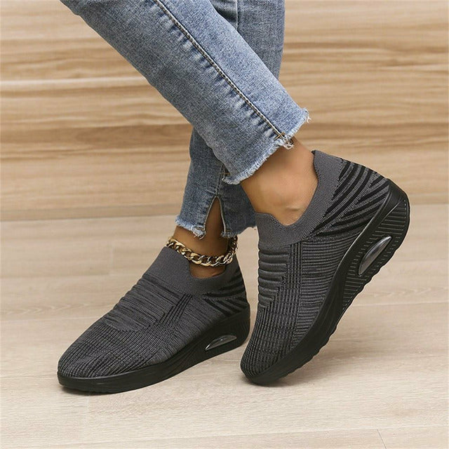 Ergonomiska mesh-sneakers med luftdämpning för damer – Alina