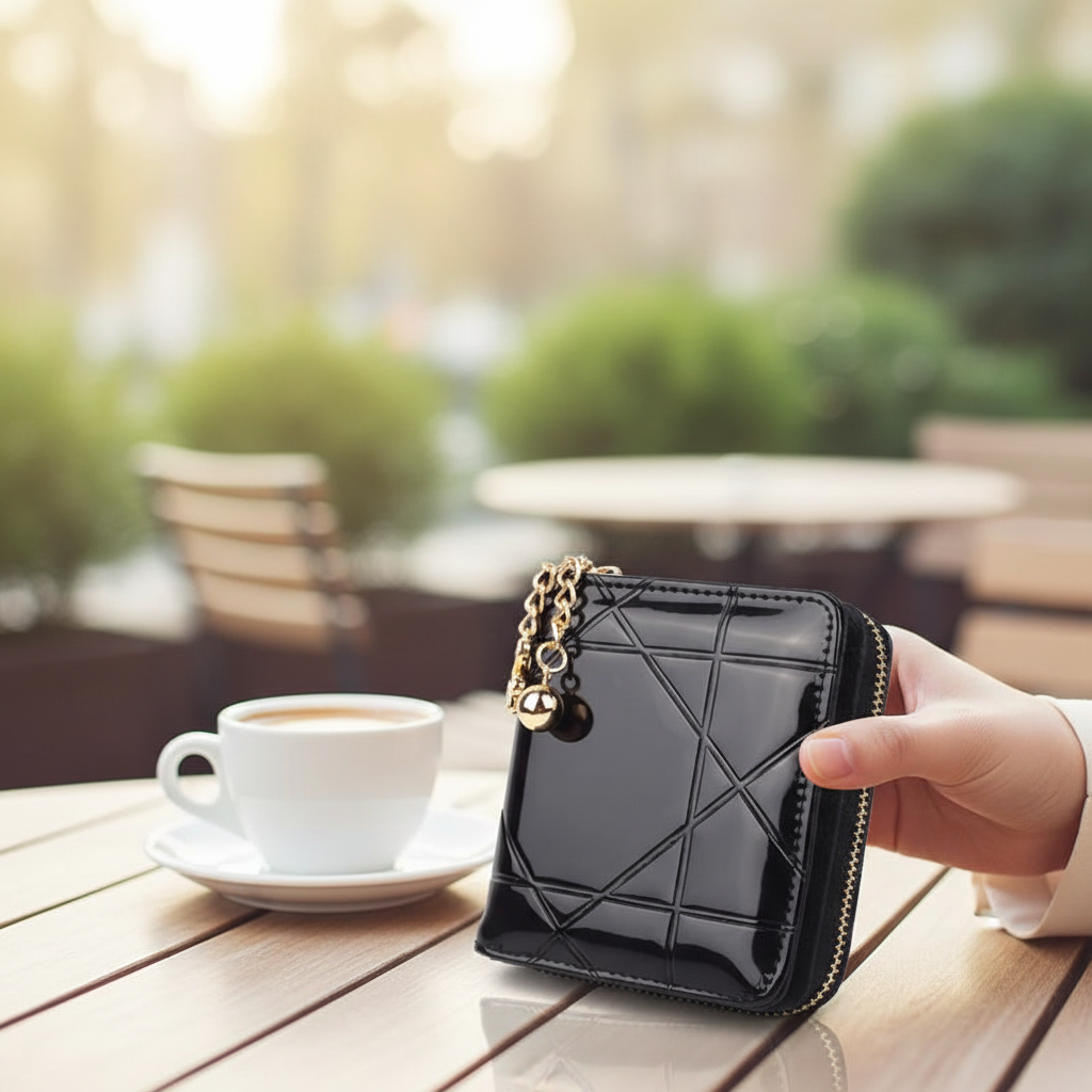 Kompaktowa Skórzana Portmonetka - GleamWallet 