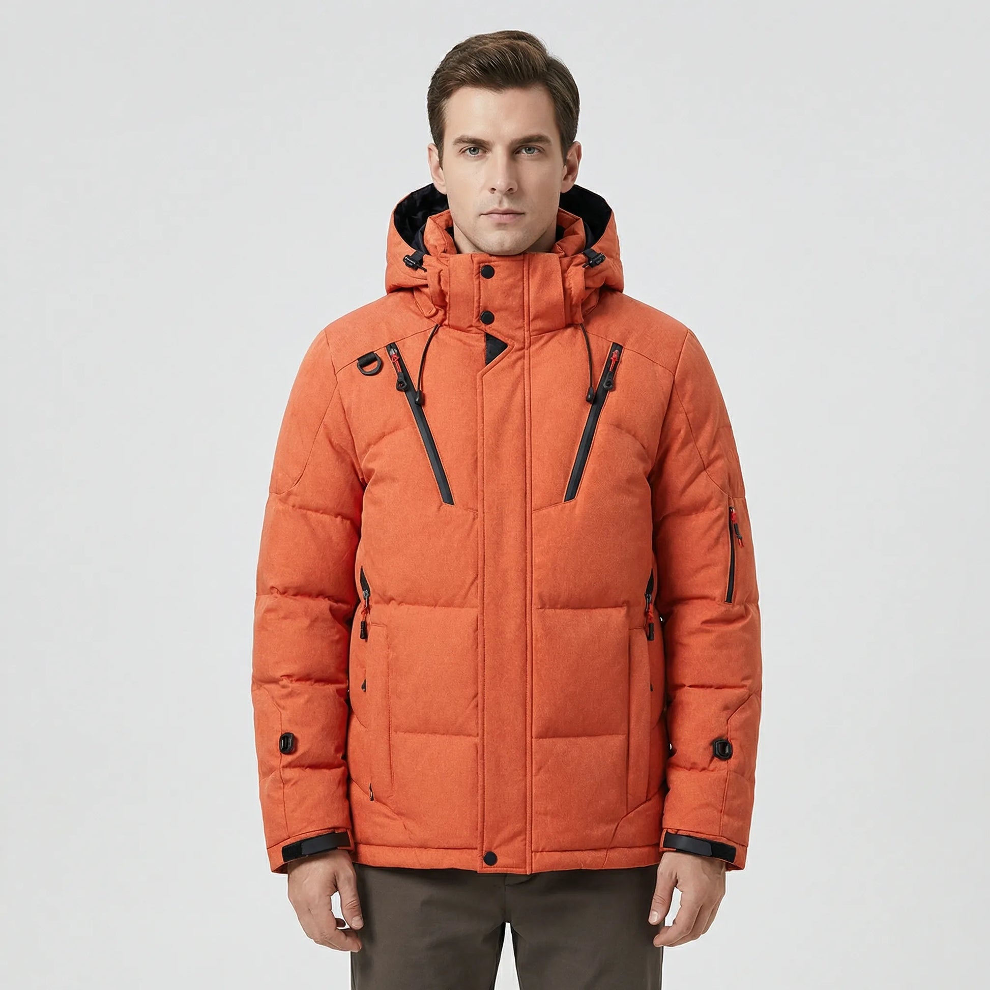 Korte Gevoerde Winterjas Met Capuchon - Kenneth