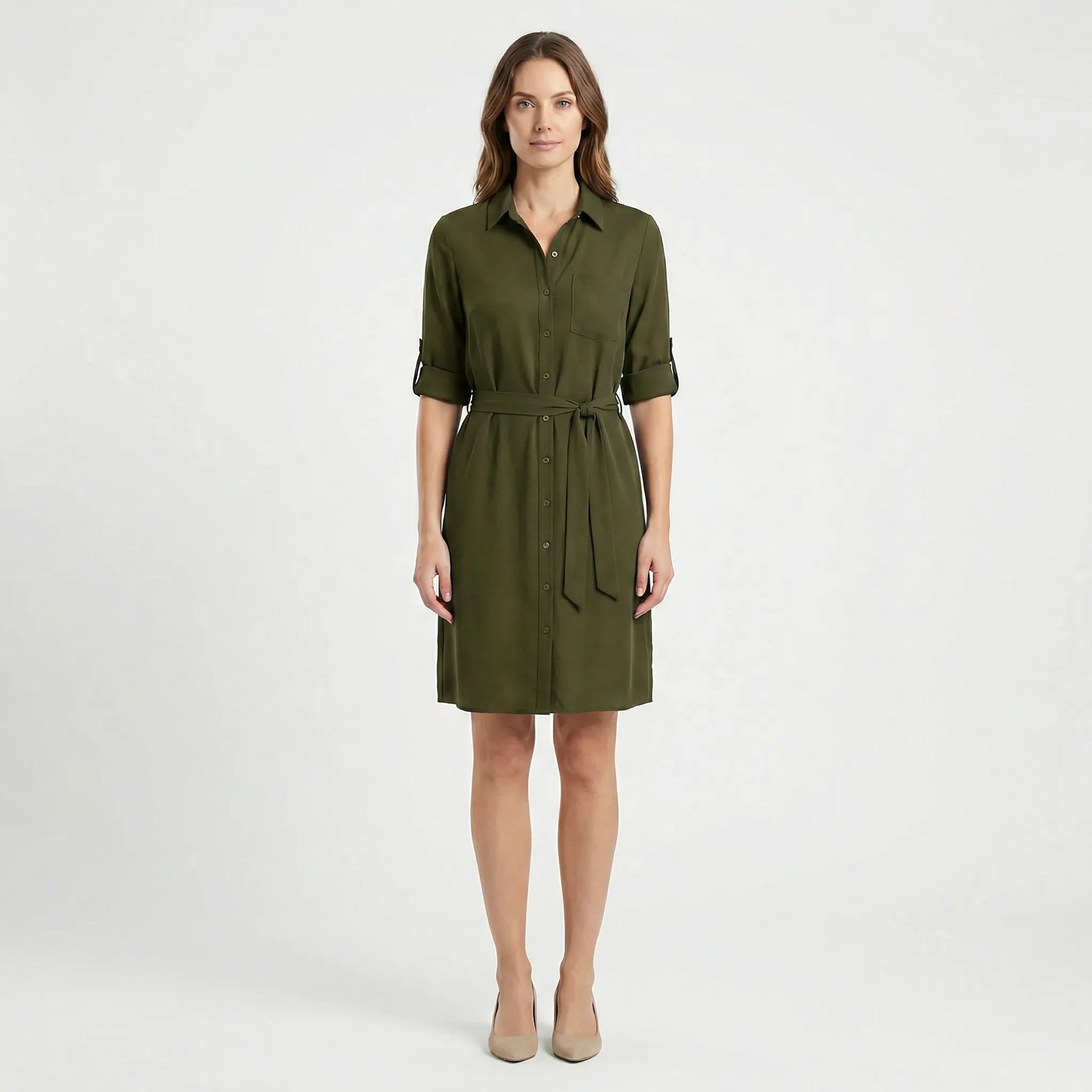 Kragenhemdkleid Mit Taille - Delia