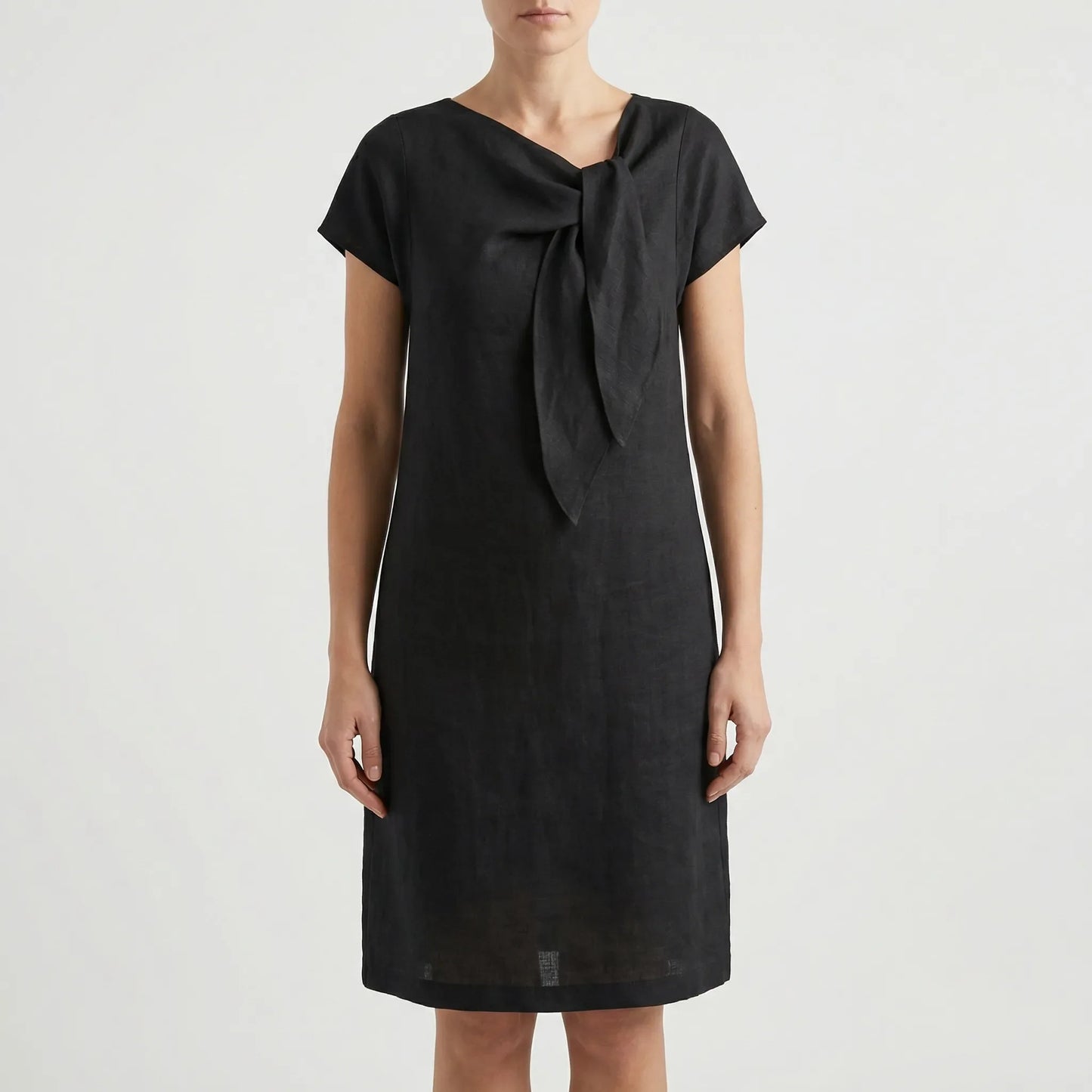 Kurzärmliges Kleid Mit Schleifendetail - Traci