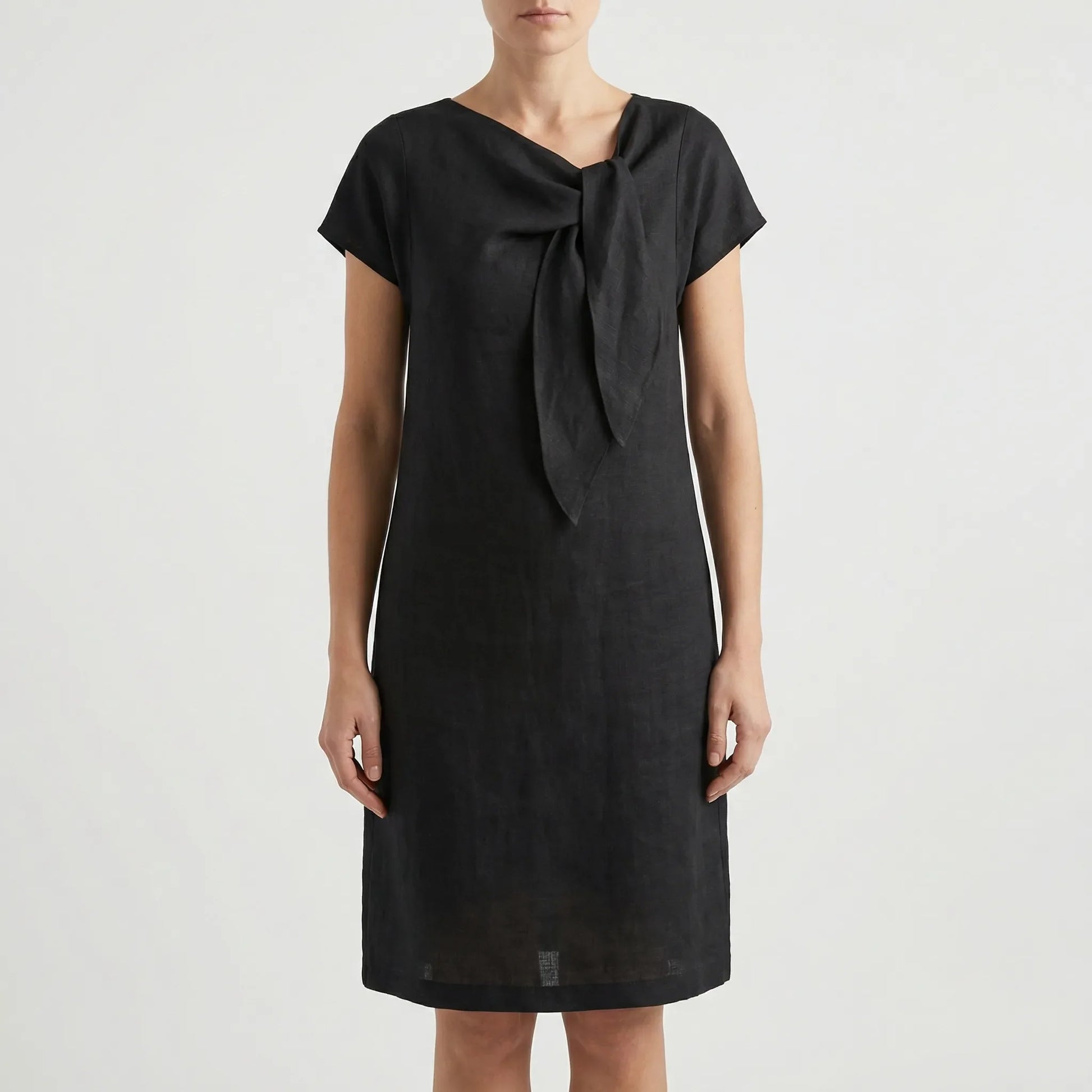 Kurzärmliges Kleid Mit Schleifendetail - Traci