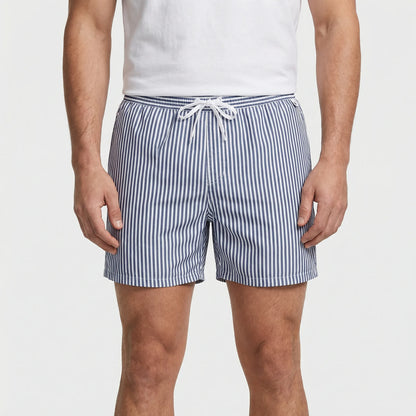 Kurze Gestreifte Badeshorts Für Herren - Gerard
