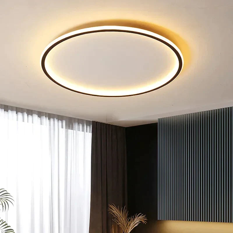 Moderne runde LED-Deckenleuchte, nordisches Design, Wohnzimmer, Schlafzimmer, Flur.