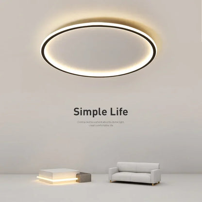 Moderne runde LED-Deckenleuchte, minimalistisch, für Wohnzimmer, Schlafzimmer, Flur.