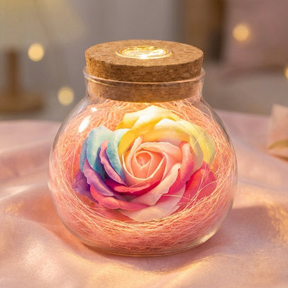 LED Rose Jar Lamp -  Roseluxe