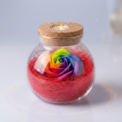 LED Rose Jar Lamp -  Roseluxe