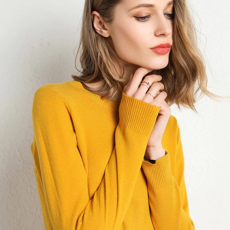 Langarm-Pullover Mit Rundhalsausschnitt - Katrin