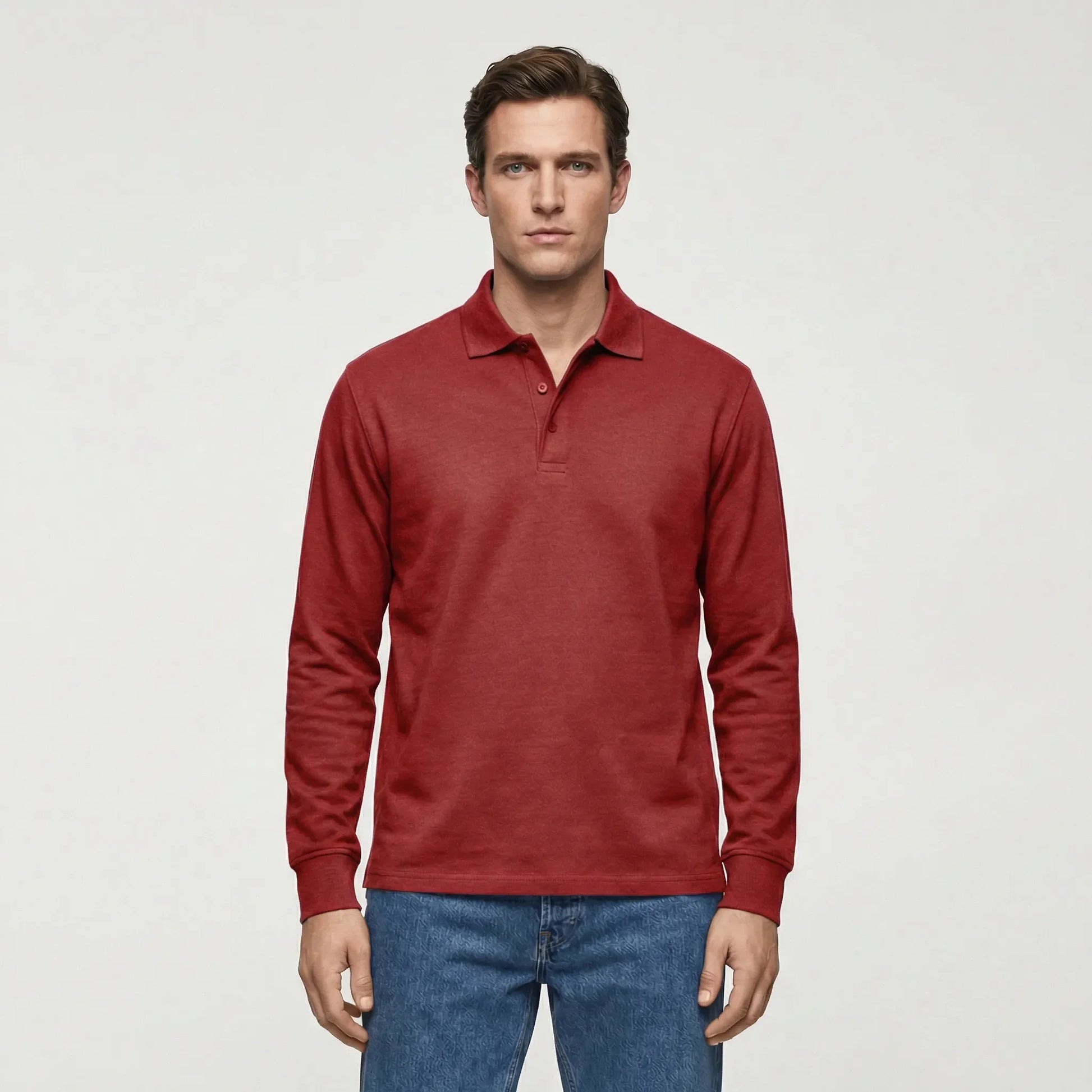 Langarm Polo Shirt Stil - Ilias
