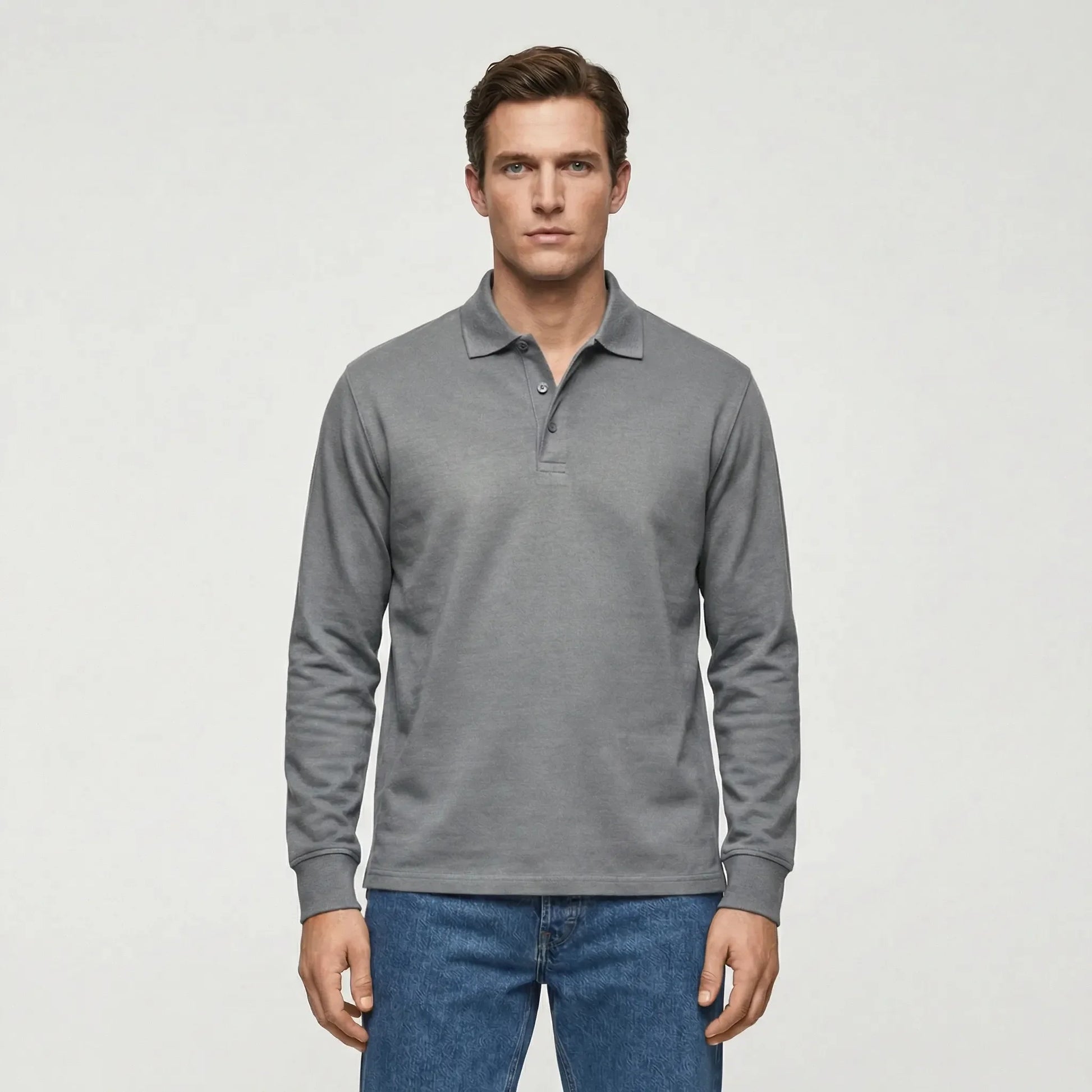 Langarm Polo Shirt Stil - Ilias