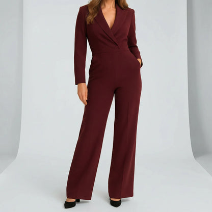 Langärmeliger Jumpsuit Mit Tailliertem Schnitt - Frederike