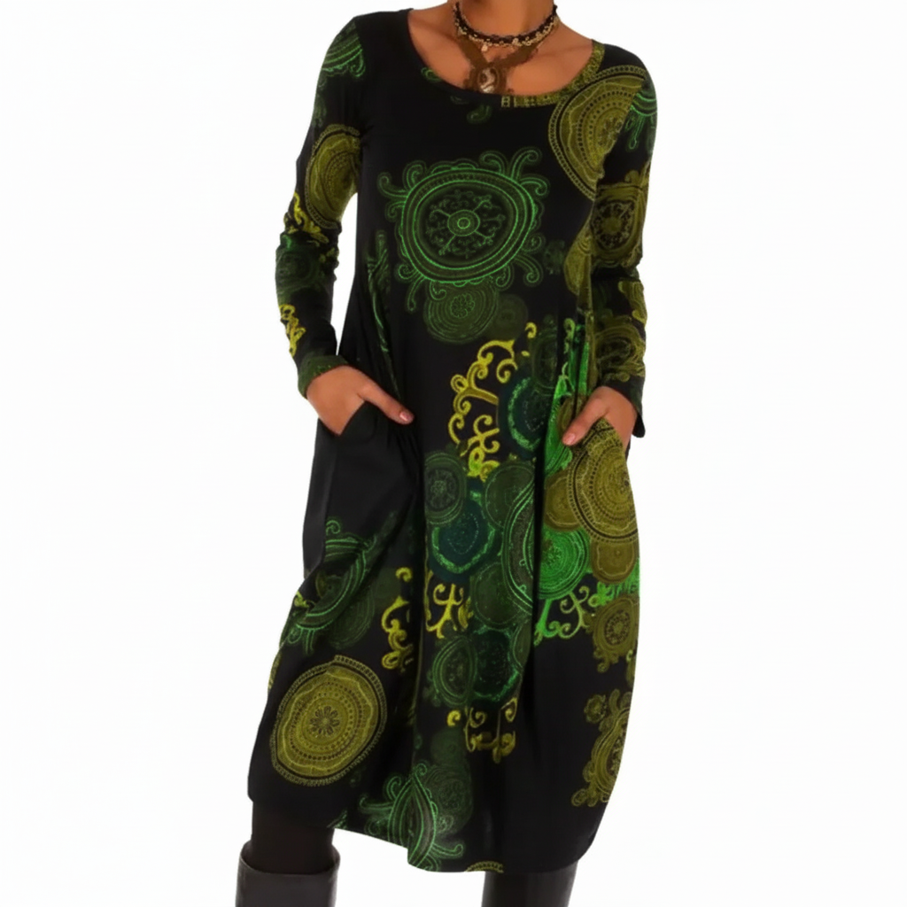 Langärmliges Boho-Kleid - BohoCharm 