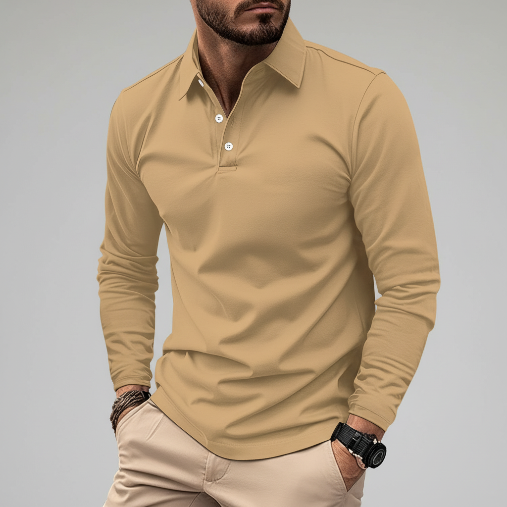 Langärmliges Poloshirt - Vincent