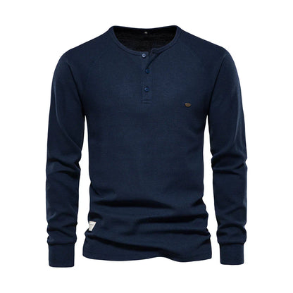 Langarmshirt Mit Knopfleiste - Giuseppe