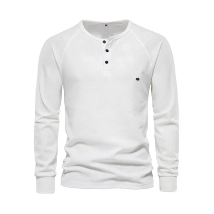 Langarmshirt Mit Knopfleiste - Giuseppe