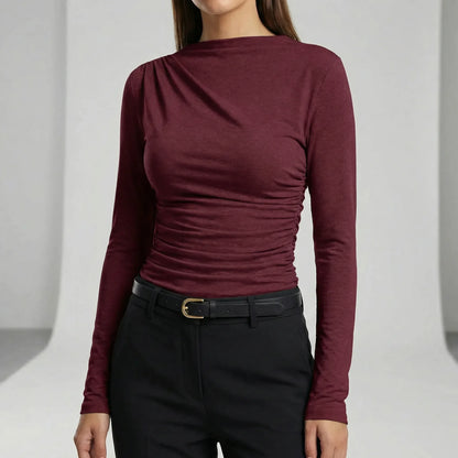 Langarmshirt Mit Raffdetail - Anastasia