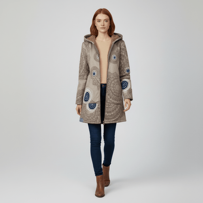 Lange Taillierte Kapuzenjacke - Philine