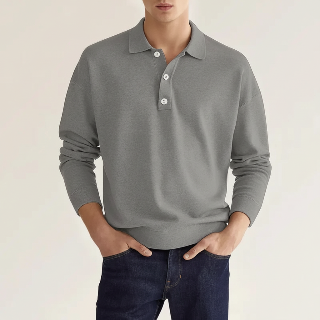 Langarm Polo Für Herren - Oskar